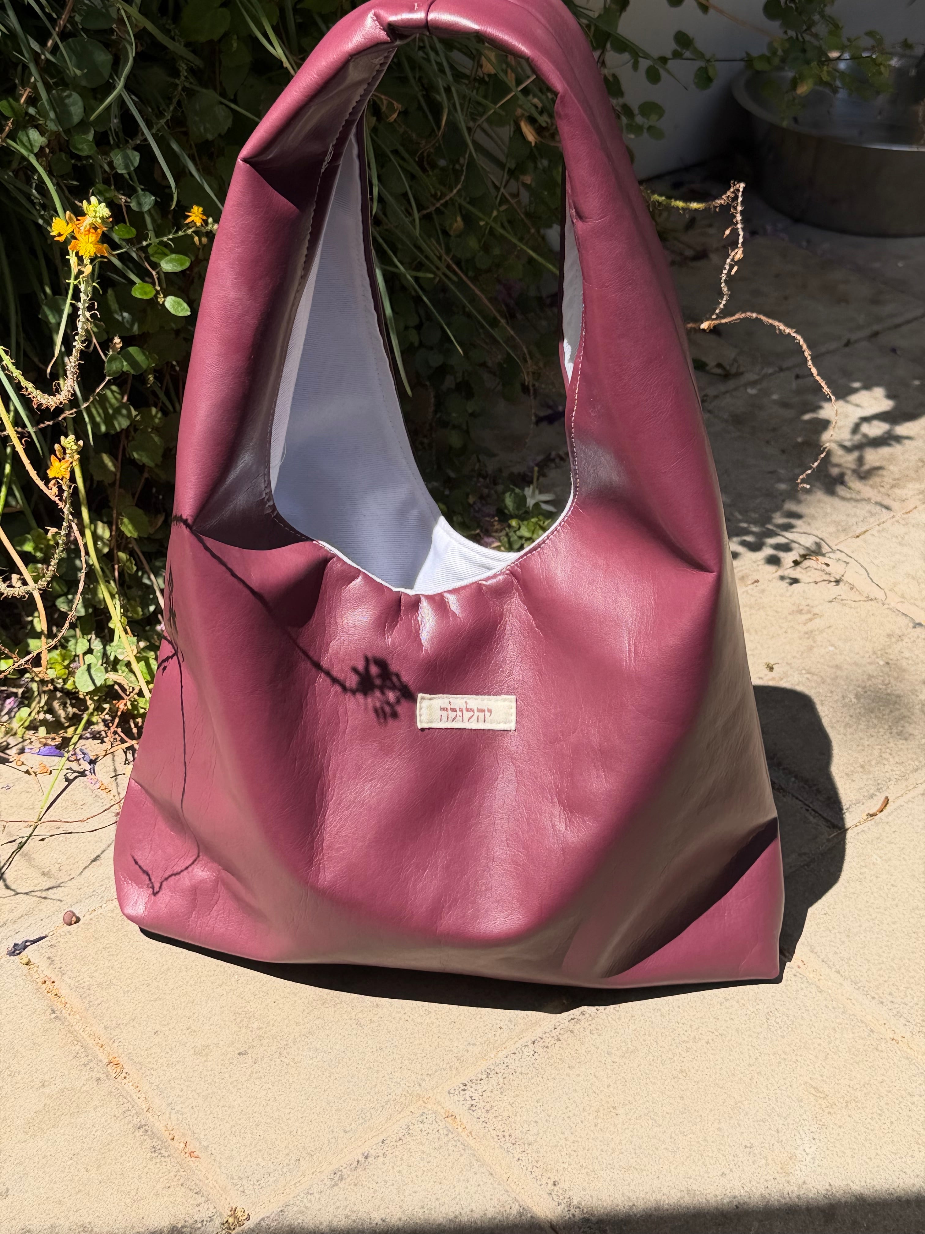 The leather bag