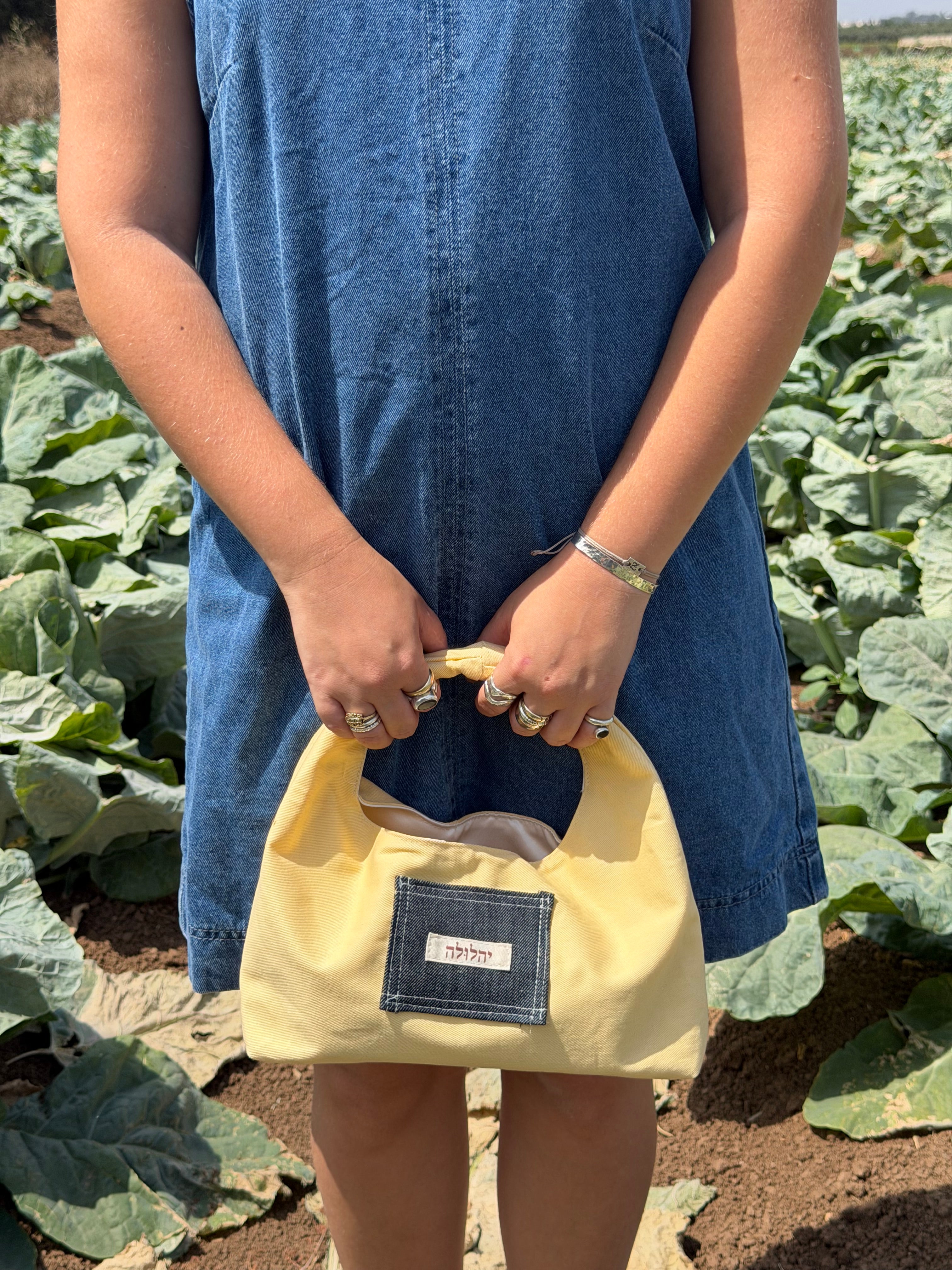 the yellow boho handbag