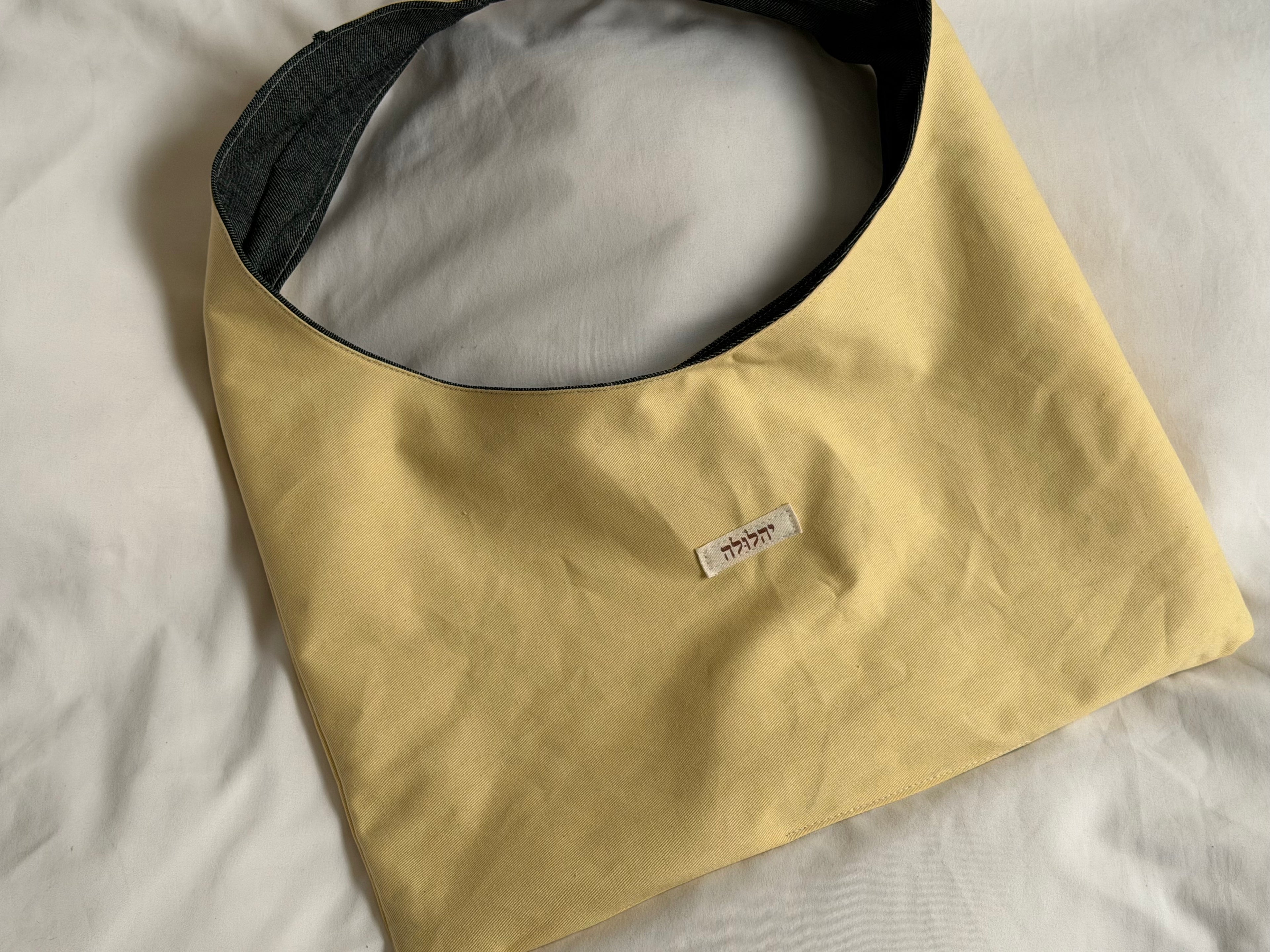 denim two sided bag