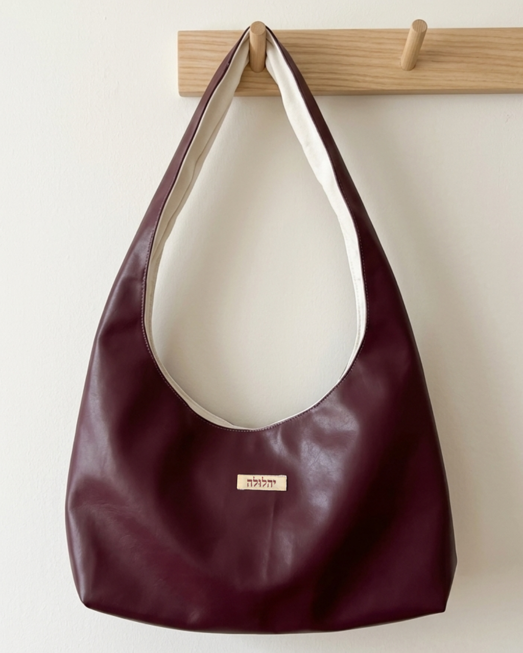 The leather bag