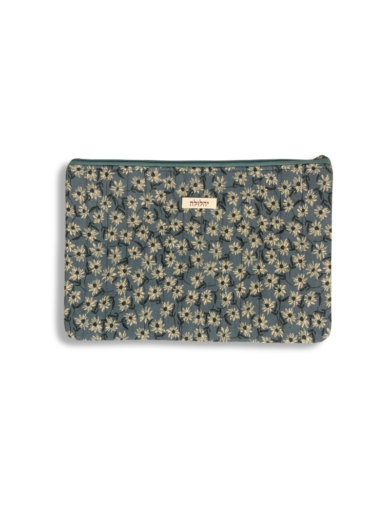 Blue laptop sleeve