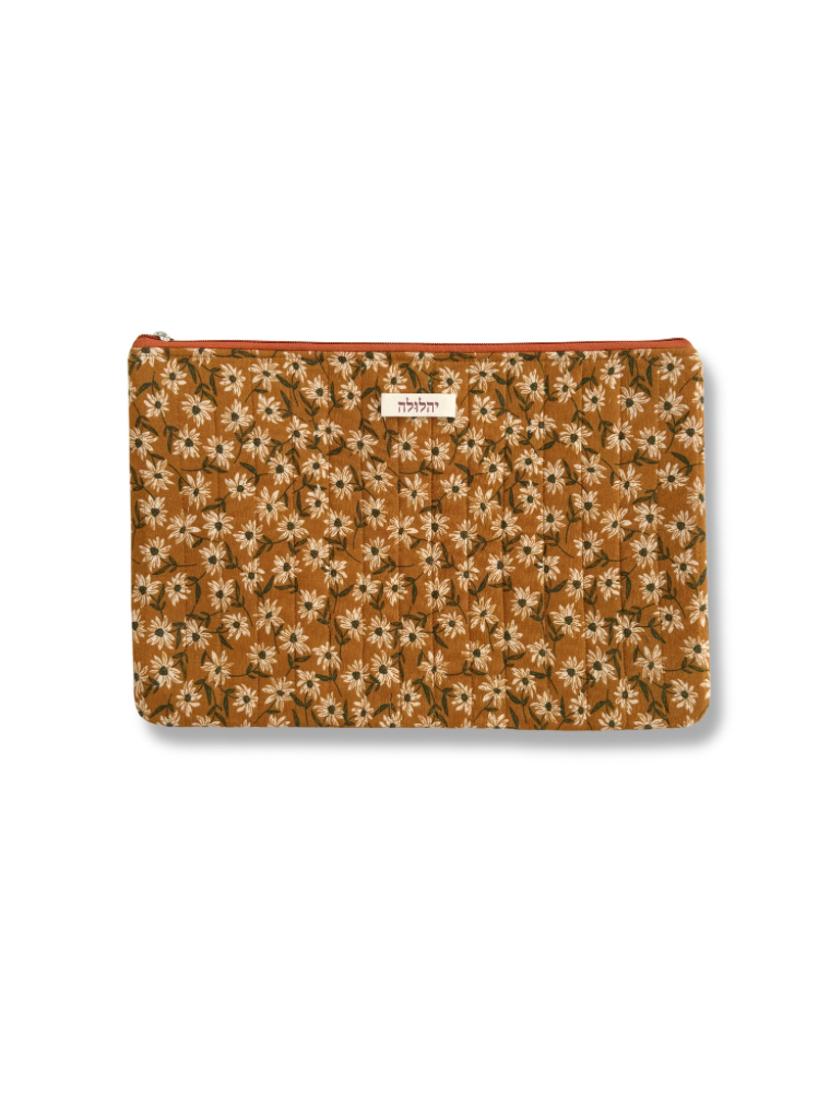 Orange laptop sleeve